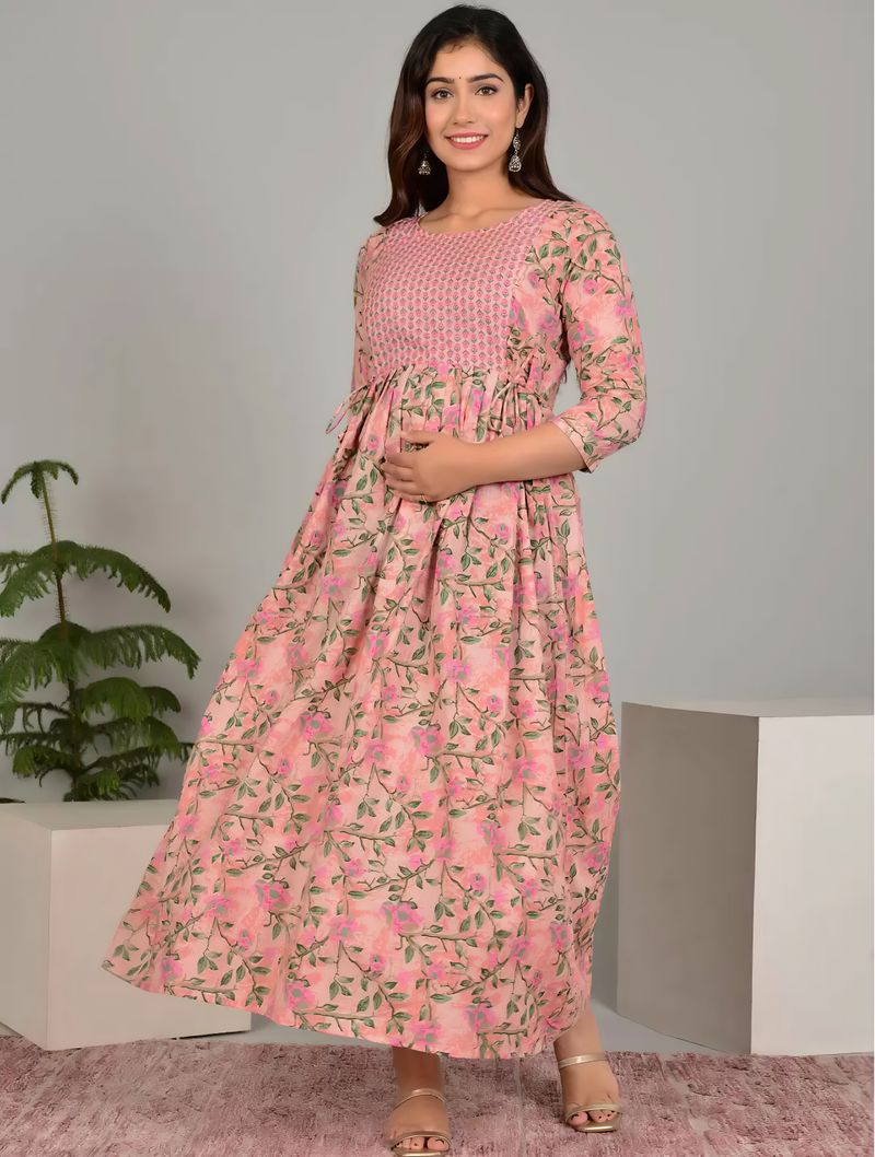 Dream Global Pack of 2 Floral Print Cotton Anarkali - Image 6