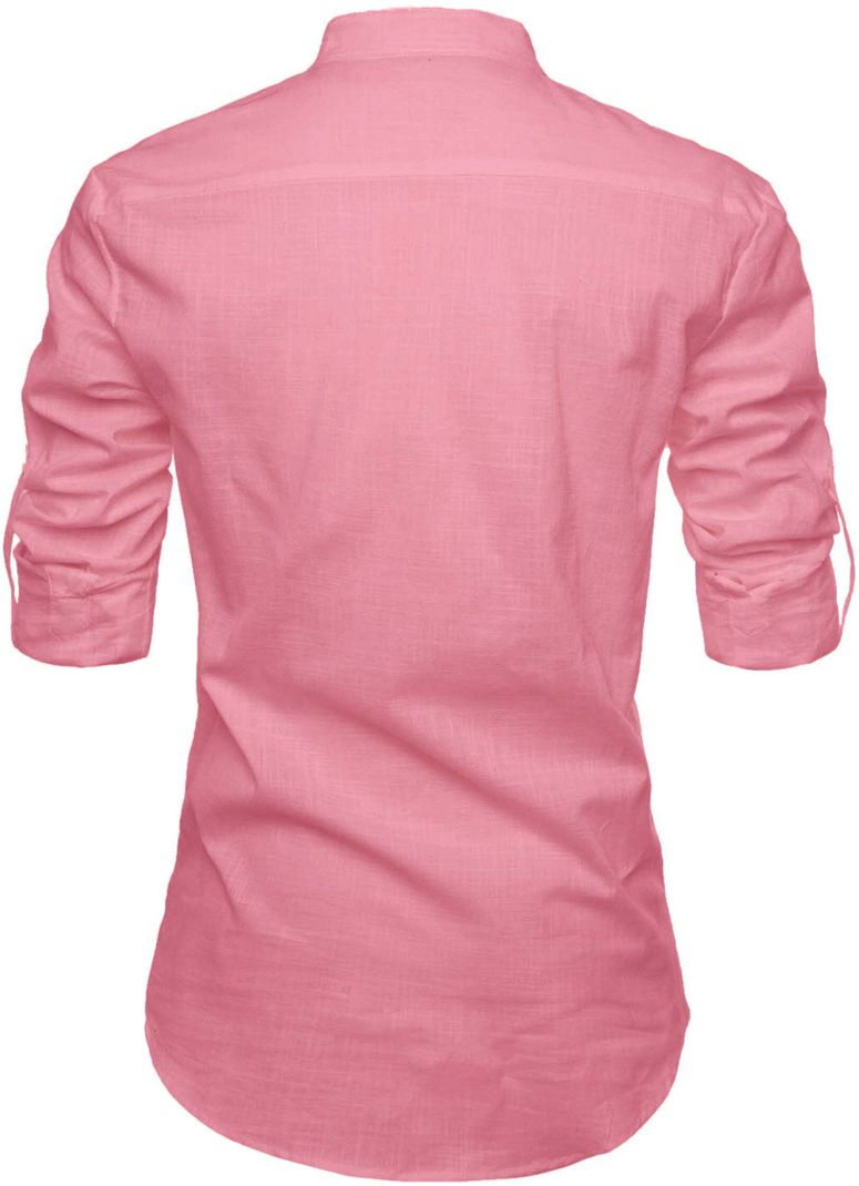 Solid Pure Cotton Straight Kurta for Men - Image 3