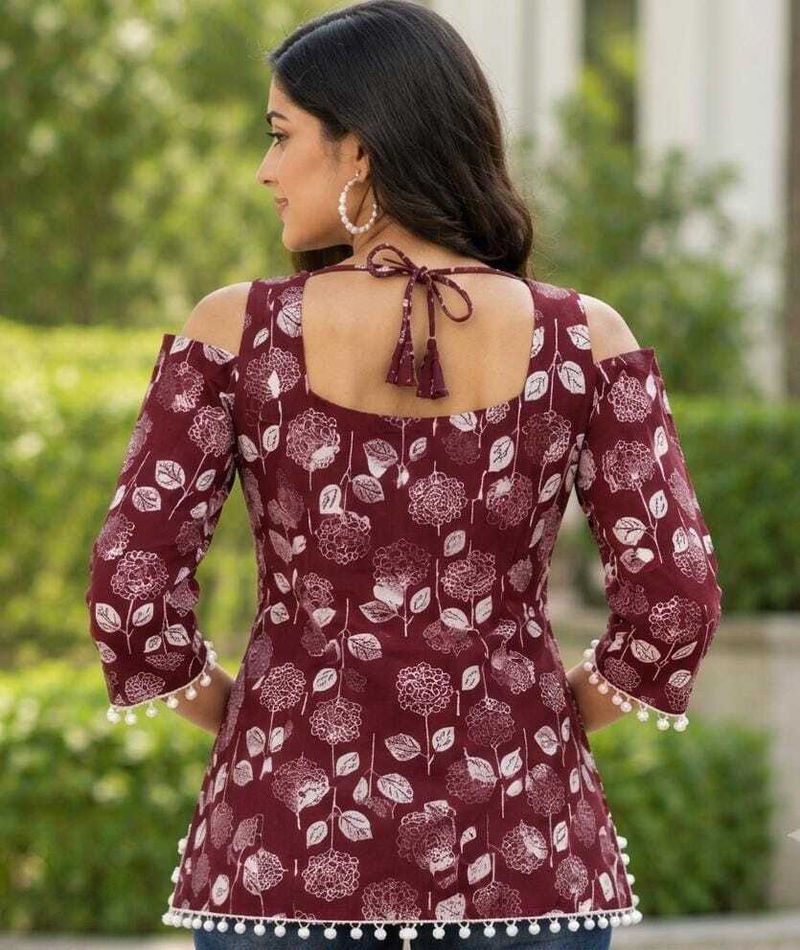 Shri Shyam Garment Shri Shyam Floral Print Viscose Rayon Kurta - Image 4