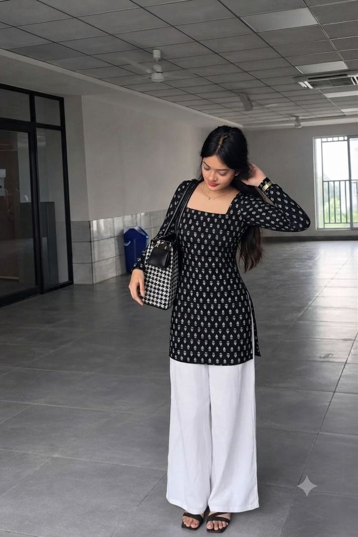 Shivifashion Floral Print Viscose Rayon Straight Kurta - Image 2