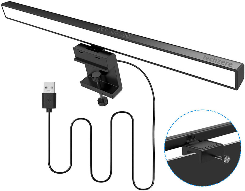 Techzere 13-Inch Laptop Monitor Screen Light Bar with Smart Touch Sensor Flash