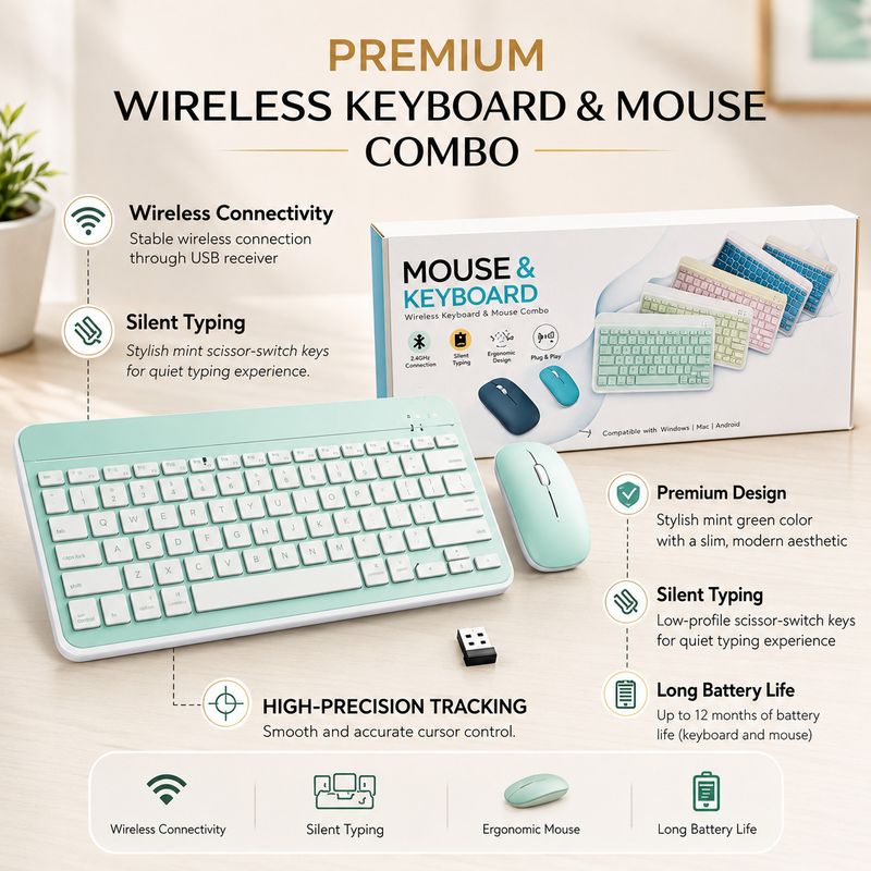deved Wireless Keyboard Mouse Combo - Image 4