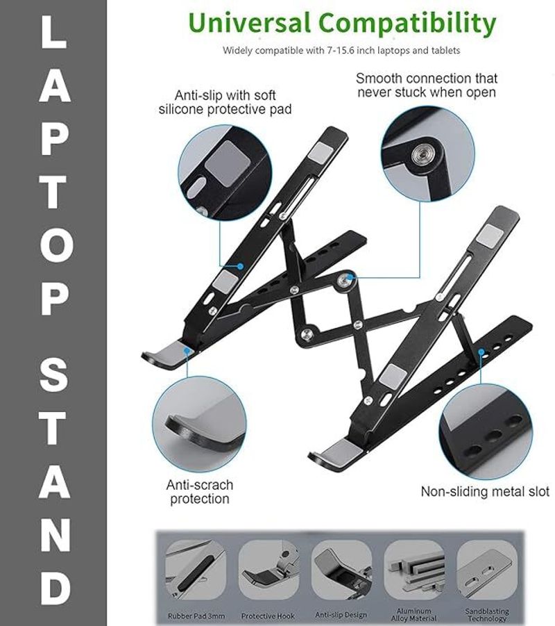 Flipkart SmartBuy Stainless Steel Laptop Stand - Image 6