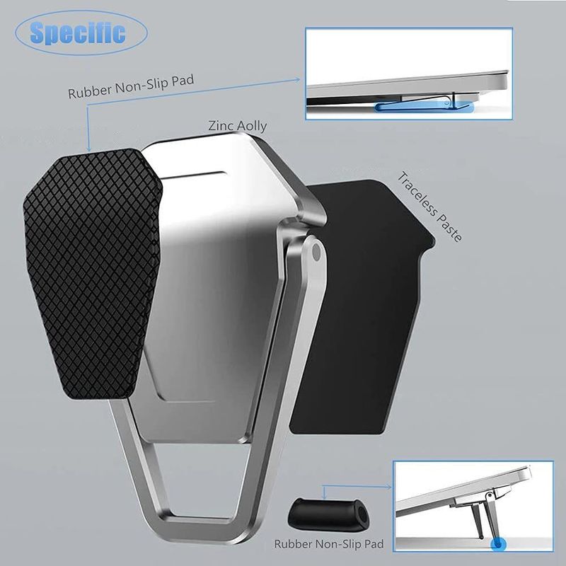 GADGET DEALS 2 Pcs Premium Metal Folding Portable Laptop 2 Pieces - Image 4