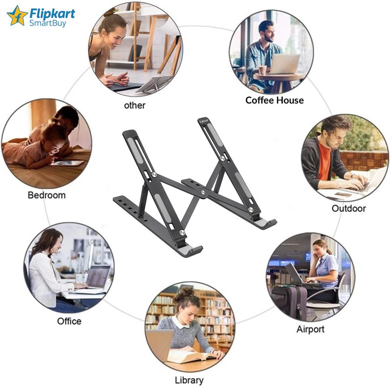 Flipkart SmartBuy Laptop Stand 6 Angles Adjustable Aluminum - Image 6