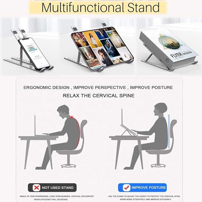 Flipkart SmartBuy Stainless Steel Laptop Stand - Image 5