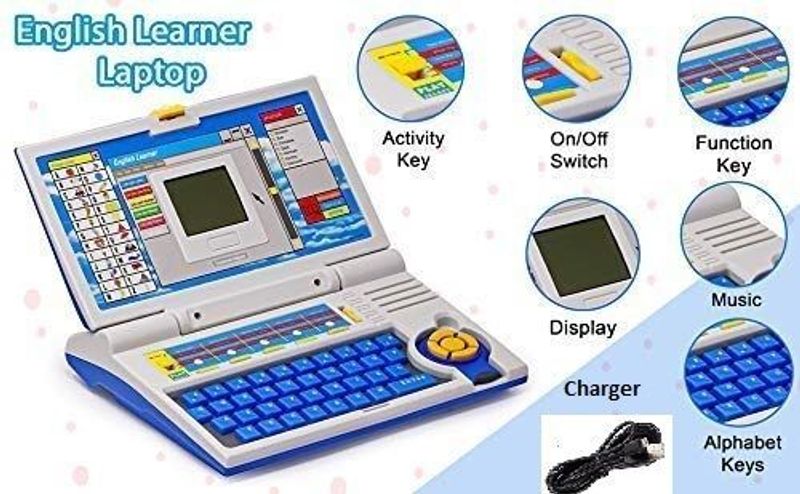 AESGOP Kids Educational Computer (Blue) - Image 2