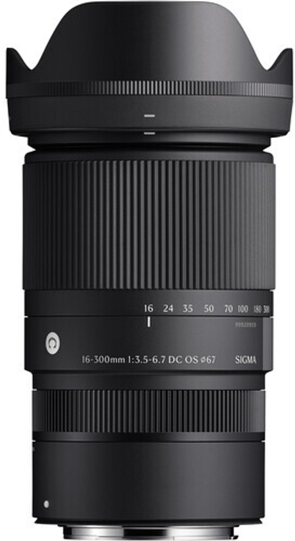 SIGMA 16-300mm f/3.5-6.7 DC OS Contemporary For FUJIFILM X Telephoto Zoom Lens Black, 16-300 mm