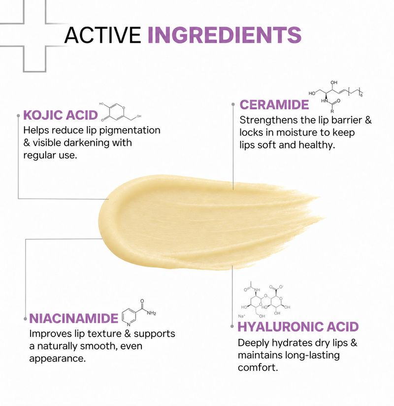 Dermatouch Kojic Acid Ceramide SPF 50 Lip Balm 5g - Image 3