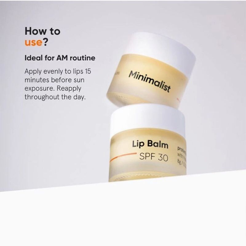 Minimalist SPF 30 Lip Balm With Ceramides & Hyaluronic Acid - Image 4