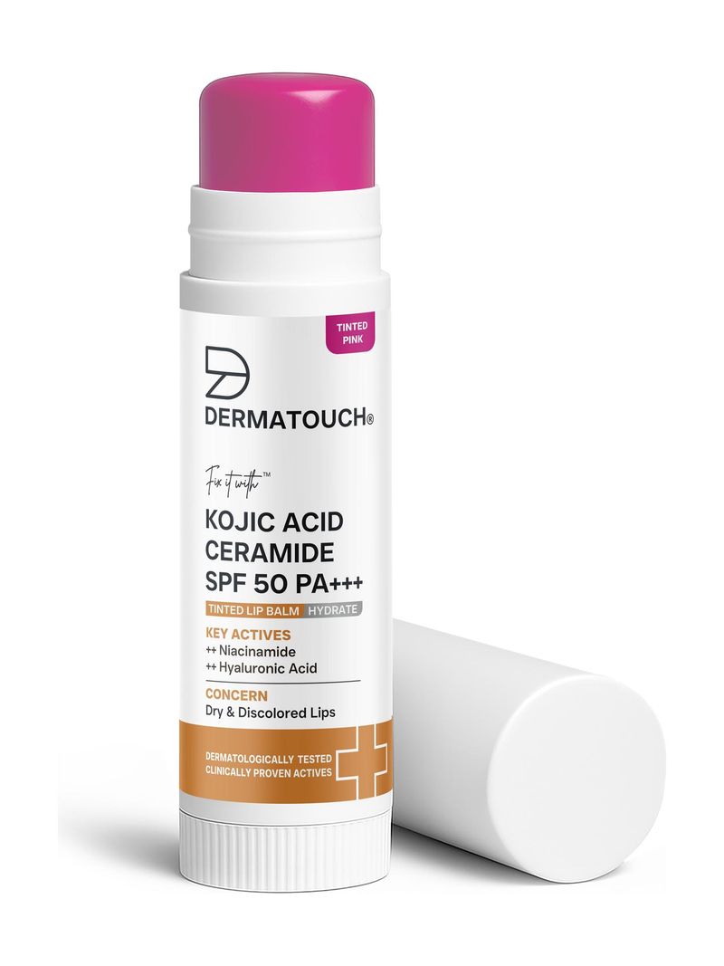 Dermatouch Kojic Acid Ceramide SPF 50 Pink Lip Balm - Image 2