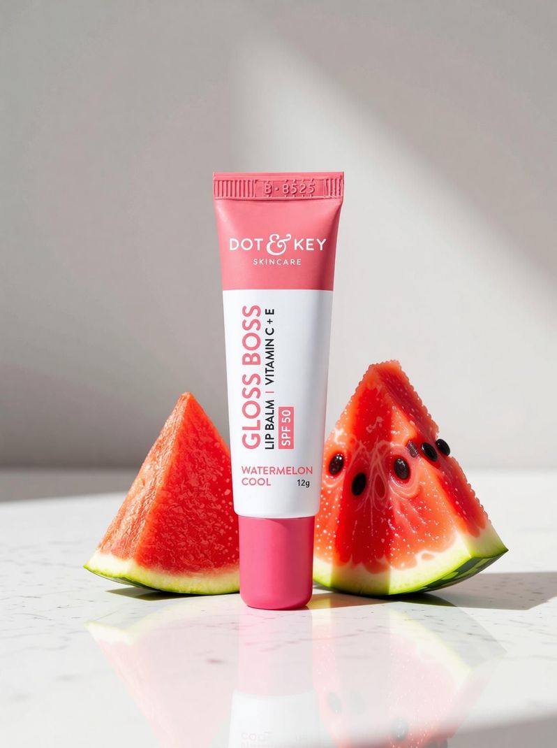 Dot & Key Vitamin C + E Watermelon Lip Balm SPF 50+ - Image 4