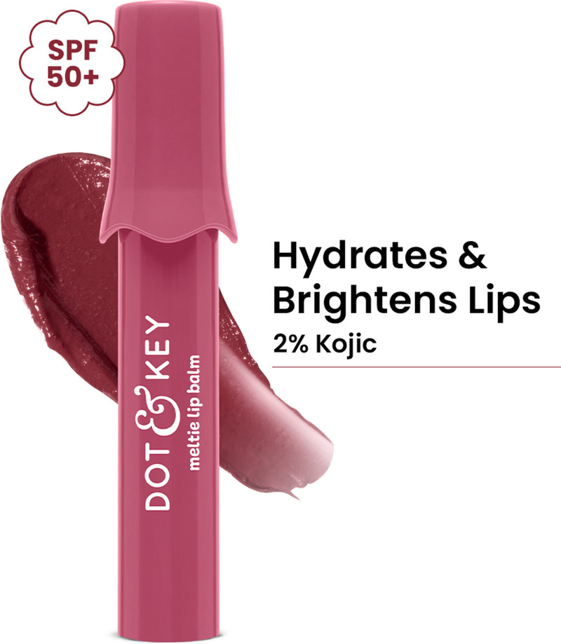 Dot & Key Meltie Lip Balm SPF 50+ PA+++, Berry Crumble Berry Pack of: 1, 4 g