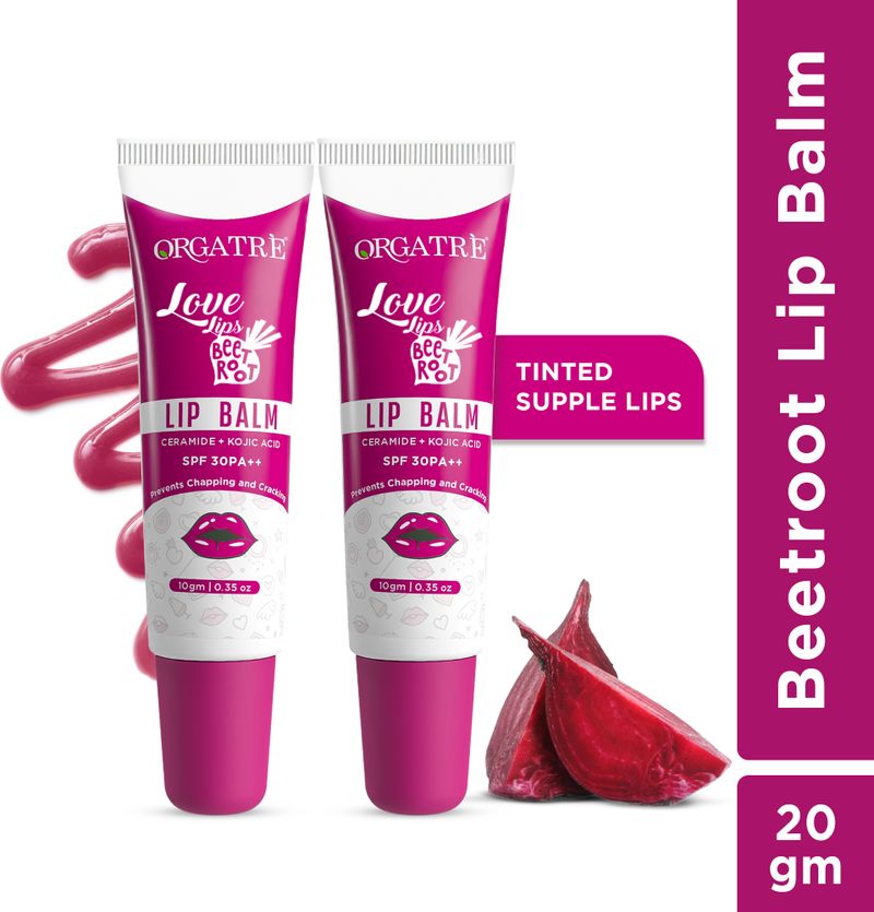Orgatre Beetroot Tinted Lip Balm SPF 30 - Image 2