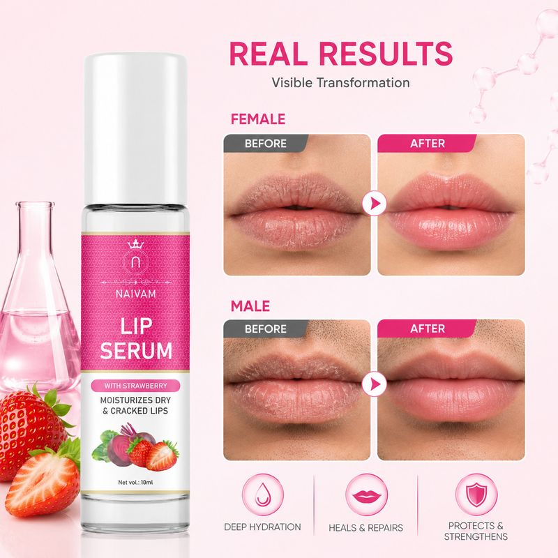 Naivam Lip Serum 10ml Strawberry - Image 5