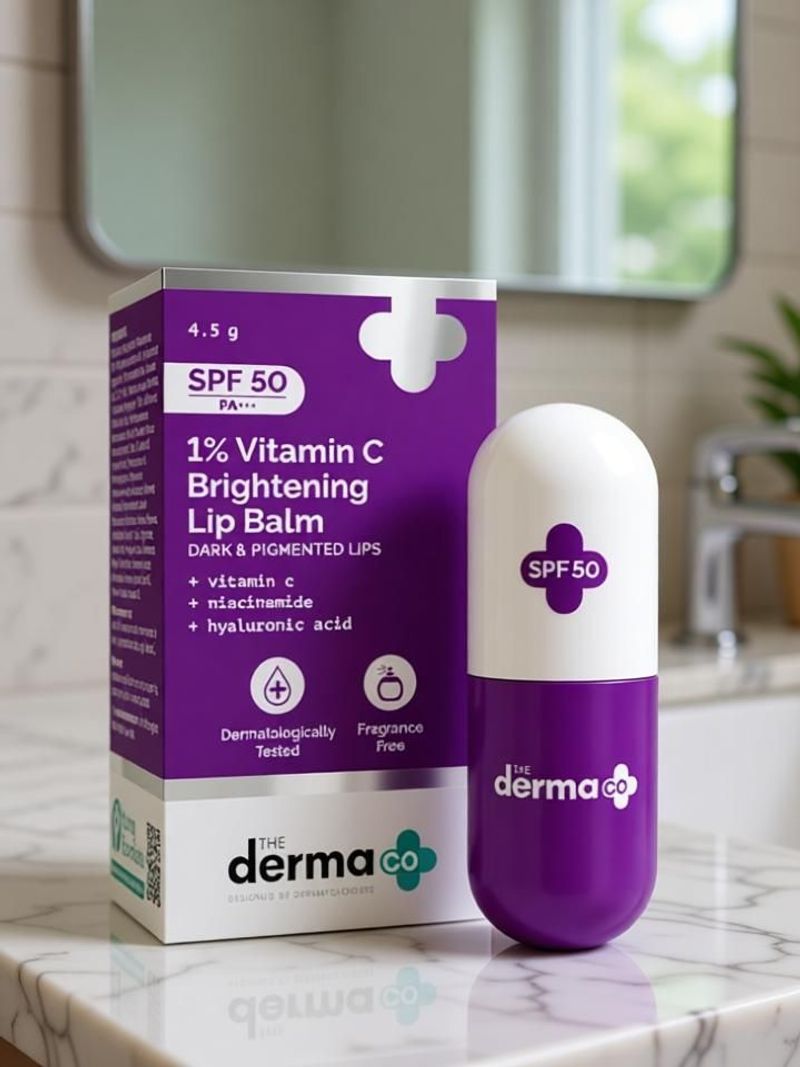 The Derma Co 1% Vitamin C Brightening Lip Balm 4.5g - Image 4