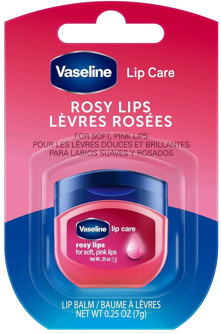 vaseline rosy lip balm pink