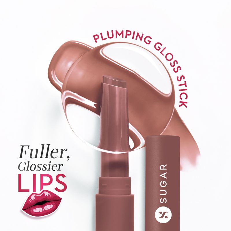 SUGAR Cosmetics Glide Peptide Plumping Gloss Stick - Image 2