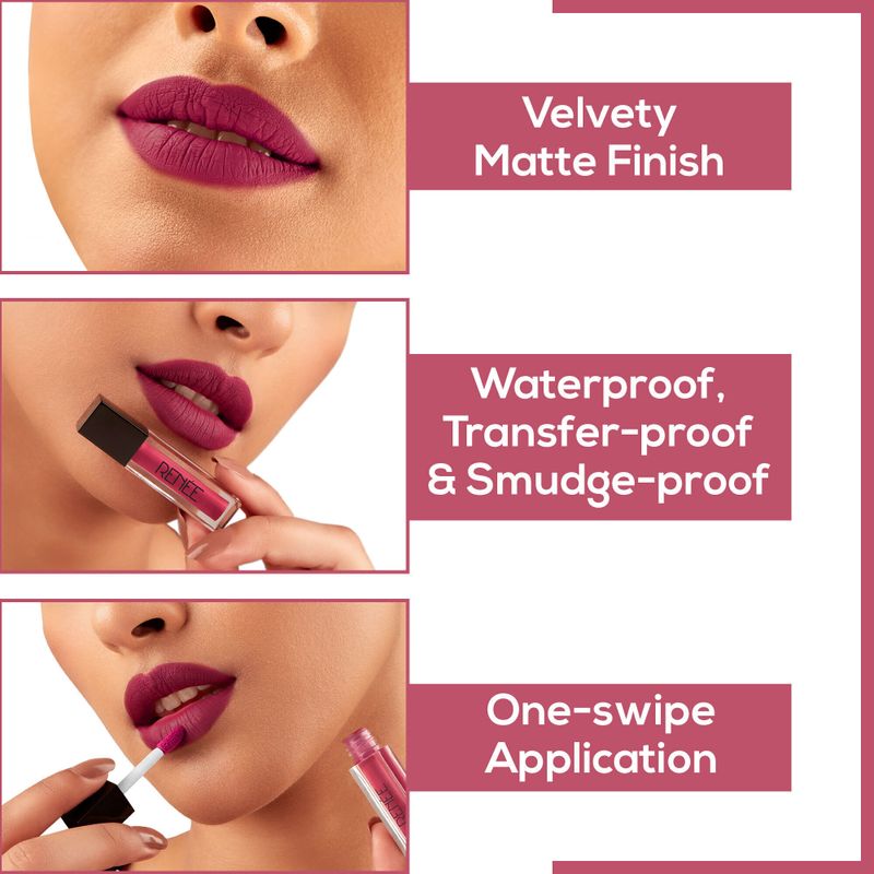 Renee Stay Matte Liquid Lipstick Combo - 10 Pieces - Image 4