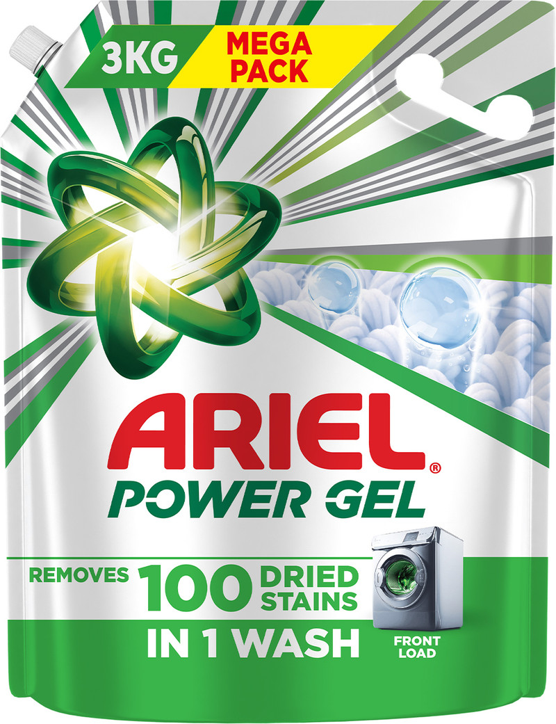 Ariel Power Gel Liquid Detergent Front Load Fresh Liquid Detergent 3 kg