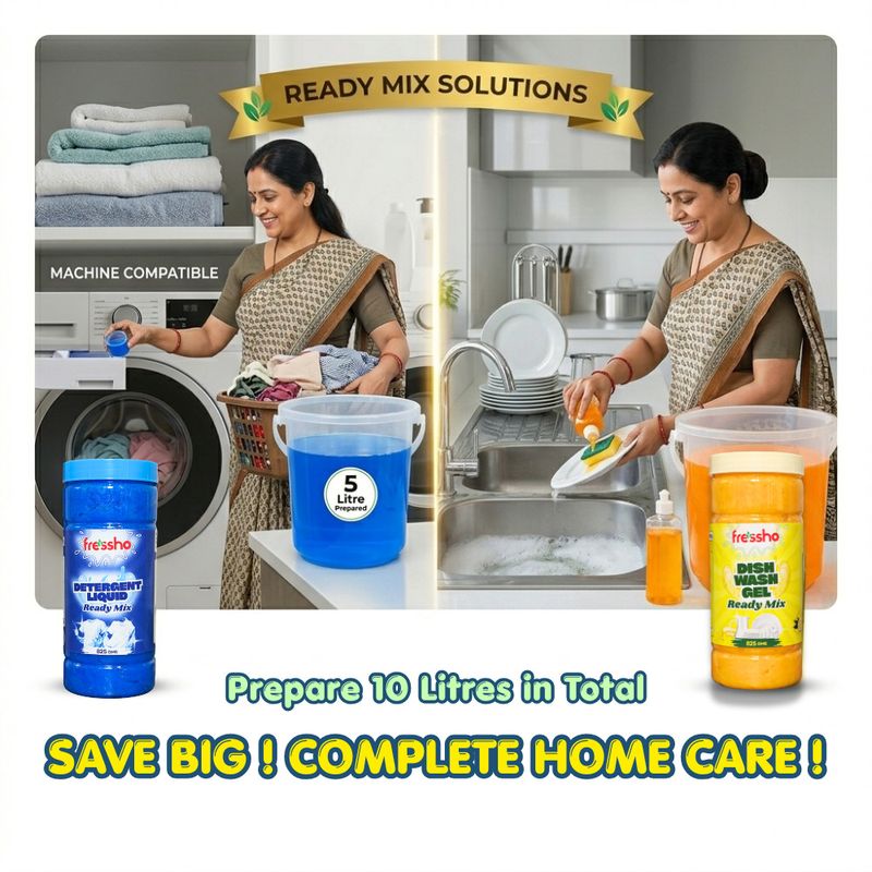 Fressho Detergent & Dishwash Gel Combo - Image 4