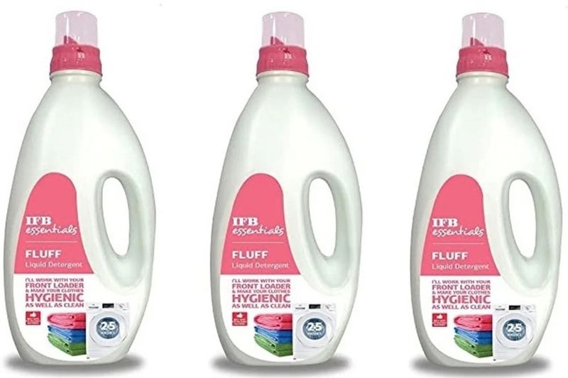 Front Load IFB Fluff Essentials Liquid Detergent | Tough Stain Remover | Color Care Laundry Floral Liquid Detergent deal from flipkart Front Load IFB Fluff Essentials Liquid Detergent | Tough Stain Remover | Color Care Laundry Floral Liquid Detergent deal from flipkart