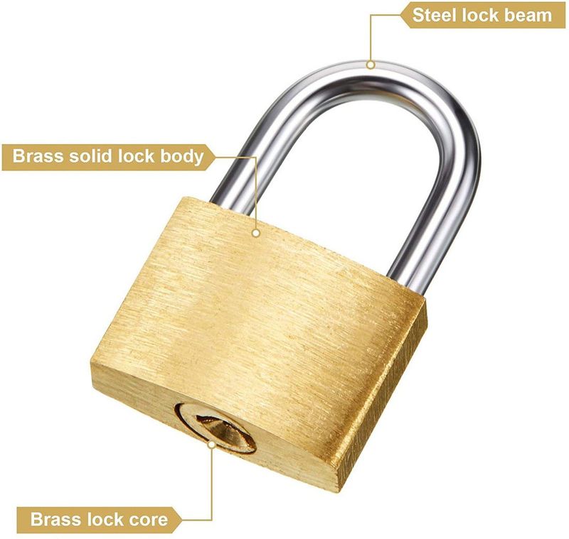 TruVeli House Stainless Steel Gold Lock - Image 4