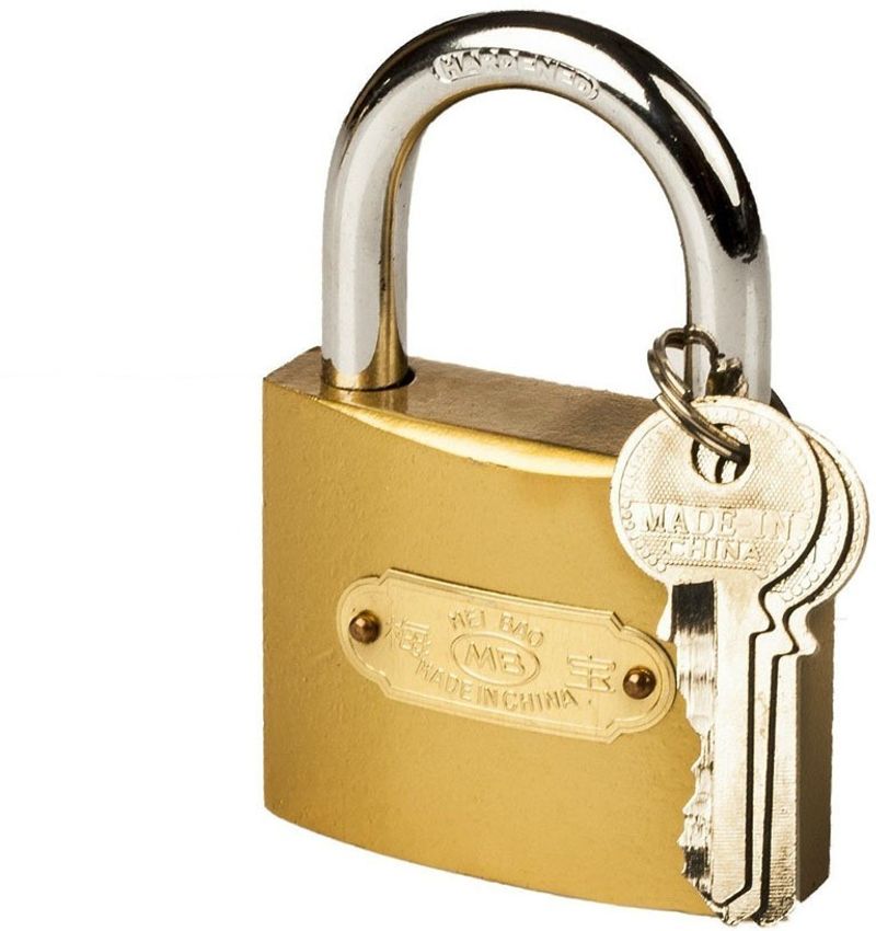 TruVeli House Stainless Steel Gold Lock - Image 5