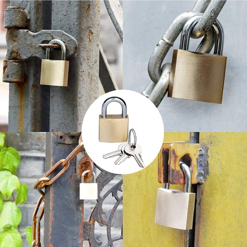 TruVeli House Stainless Steel Gold Lock - Image 6