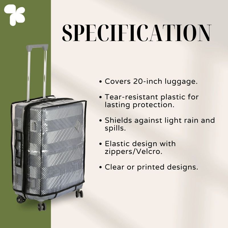 AMPEREUS Wayfarer 20" Luggage Trolley Cover - Image 4