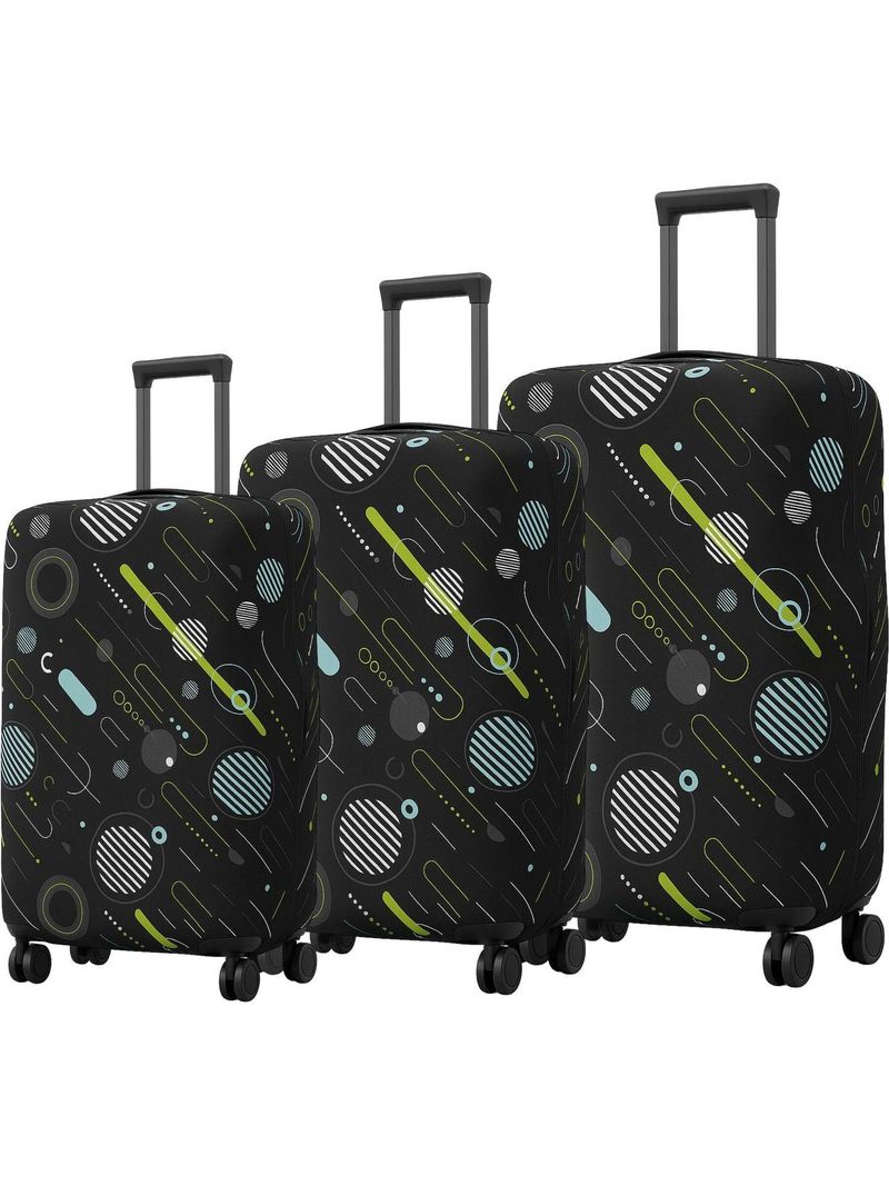 AMPEREUS Geometric Printed Luggage Cover 20 - Image 2