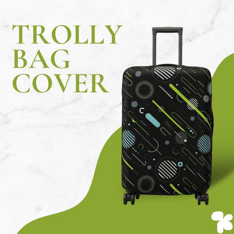 AMPEREUS Geometric Printed Luggage Cover 20 - Image 3