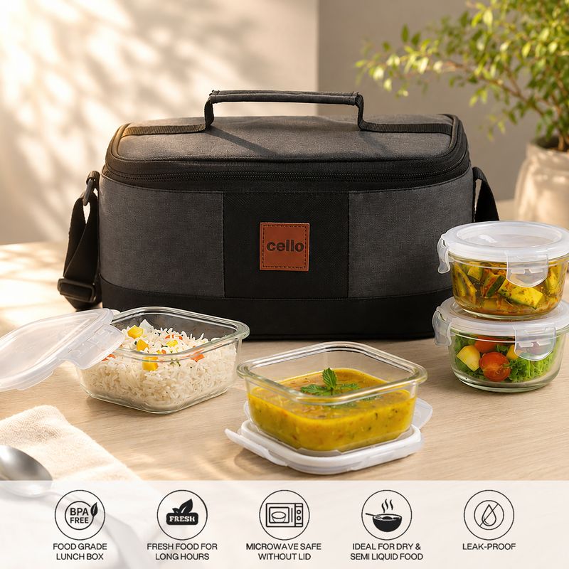 Cello Elite Pro Fridge & Microwave Safe Glass Containers - Image 4