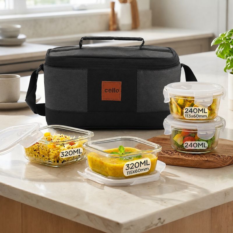 Cello Elite Pro Fridge & Microwave Safe Glass Containers - Image 3