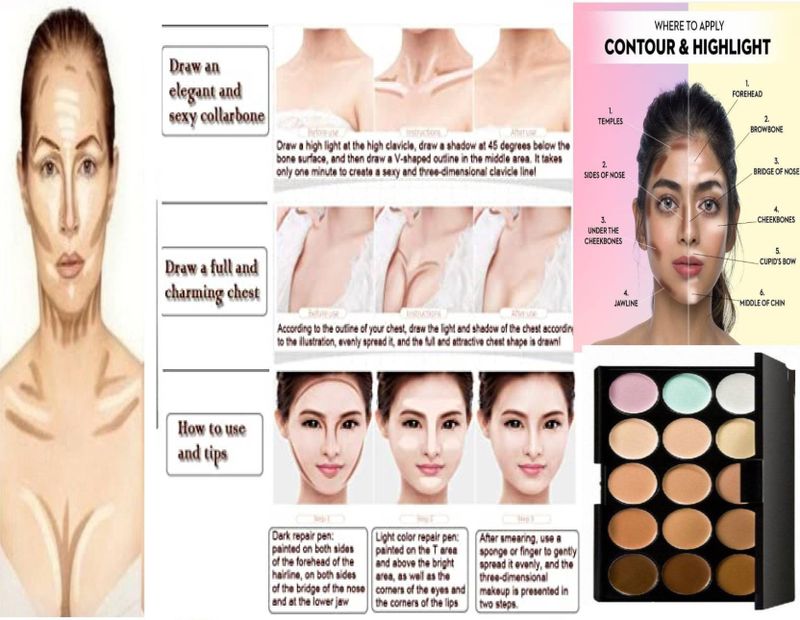 INWISH Makeup Box with 91-Piece Kit for Bridal Makeup Pack of 91 - Image 5