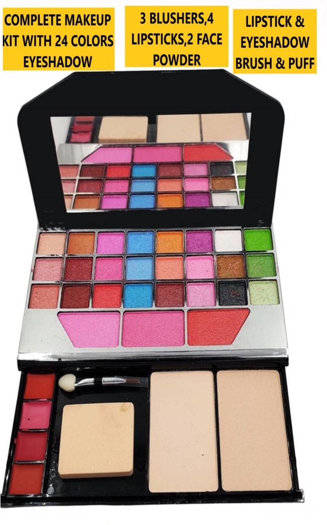 INWISH Makeup Box with 91-Piece Kit for Bridal Makeup Pack of 91 - Image 3