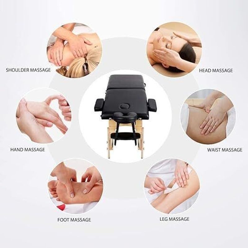 welocity Professional 2 Section Foldable Massage Bed - Image 4