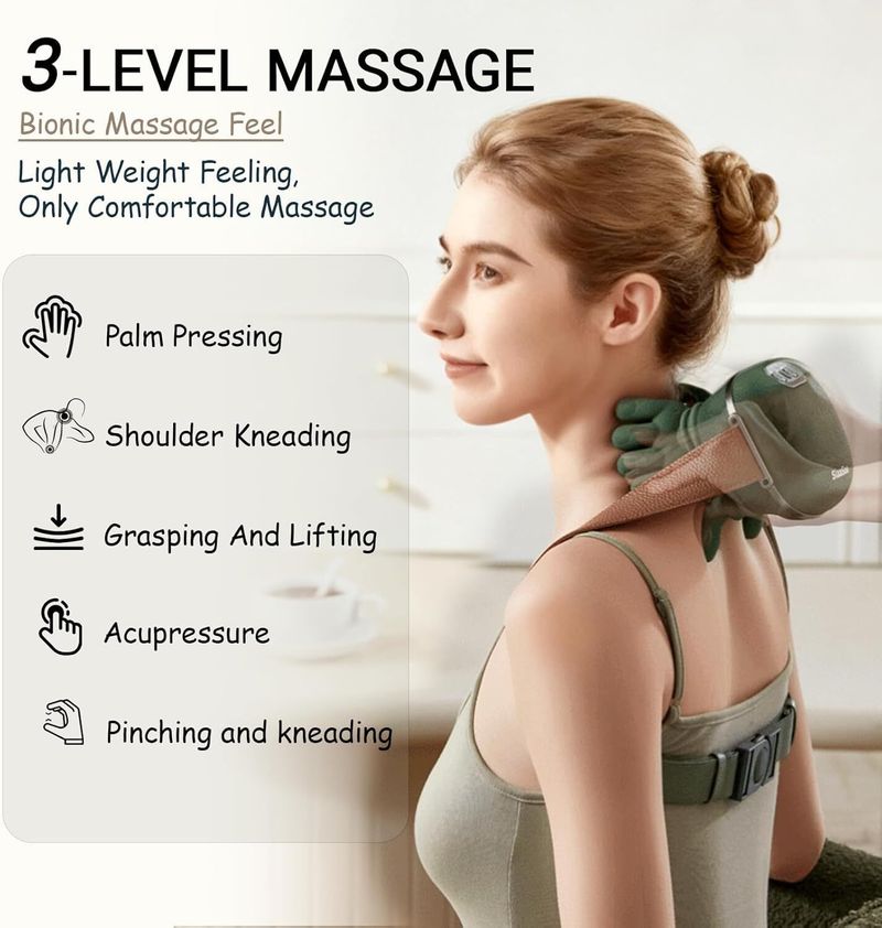 Voltegic Bionic Heated Shiatsu Neck Massager - Image 3