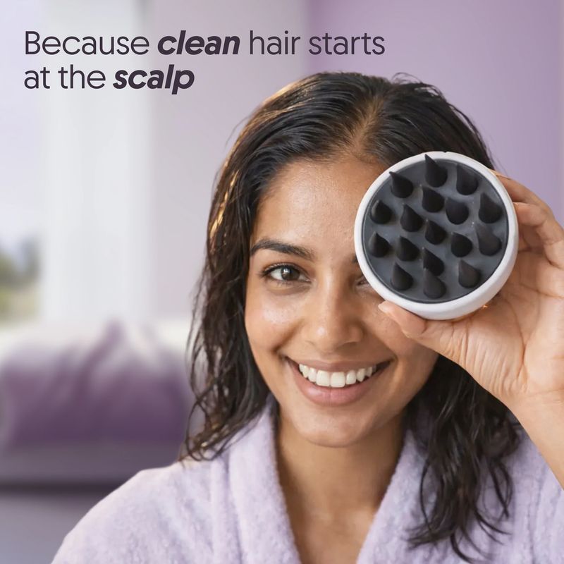 FURR By Pee Safe Scalp Massager Brush (White, Grey) - Image 5