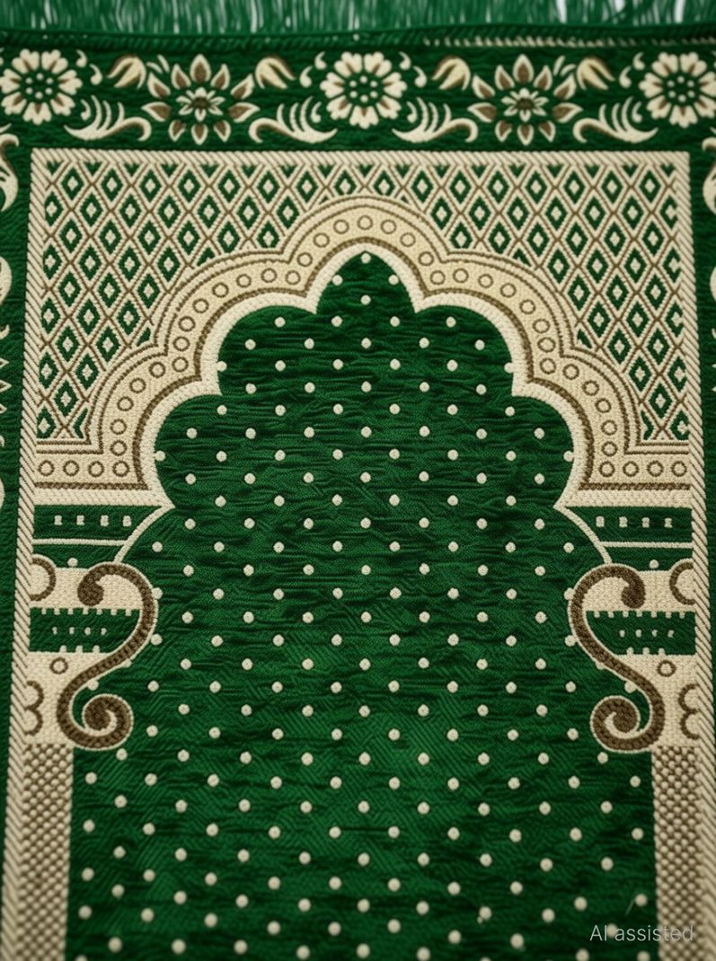 Tijane Velvet Prayer Mat - Image 5