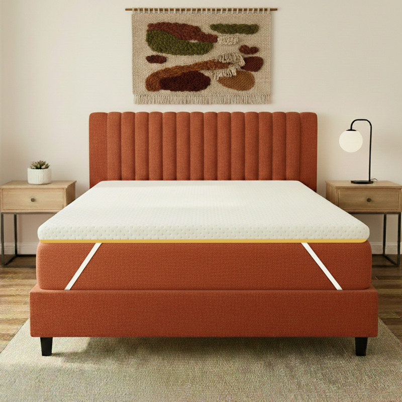 SleepyHug 2 inch (5.08 cm) King Size Foam Breathable Mattress Topper