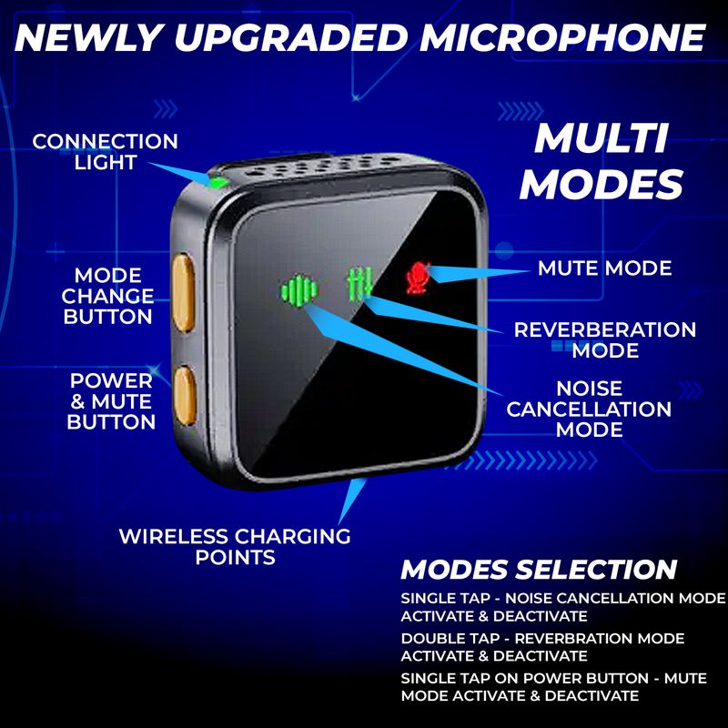 MOOZMOB Wireless Mic with Noise Cancellation - Image 3