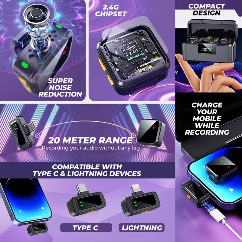 MOOZMOB Wireless Mic with Noise Cancellation - Image 4