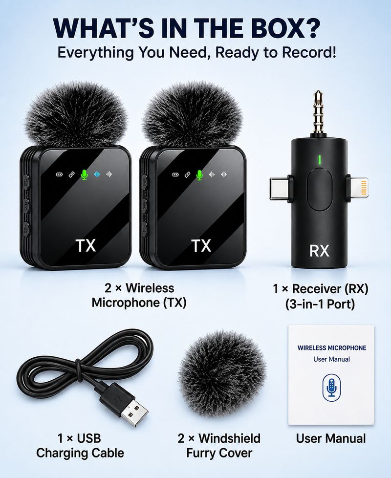 Fireshell Wireless Mic for YouTube Vlogging - Image 3