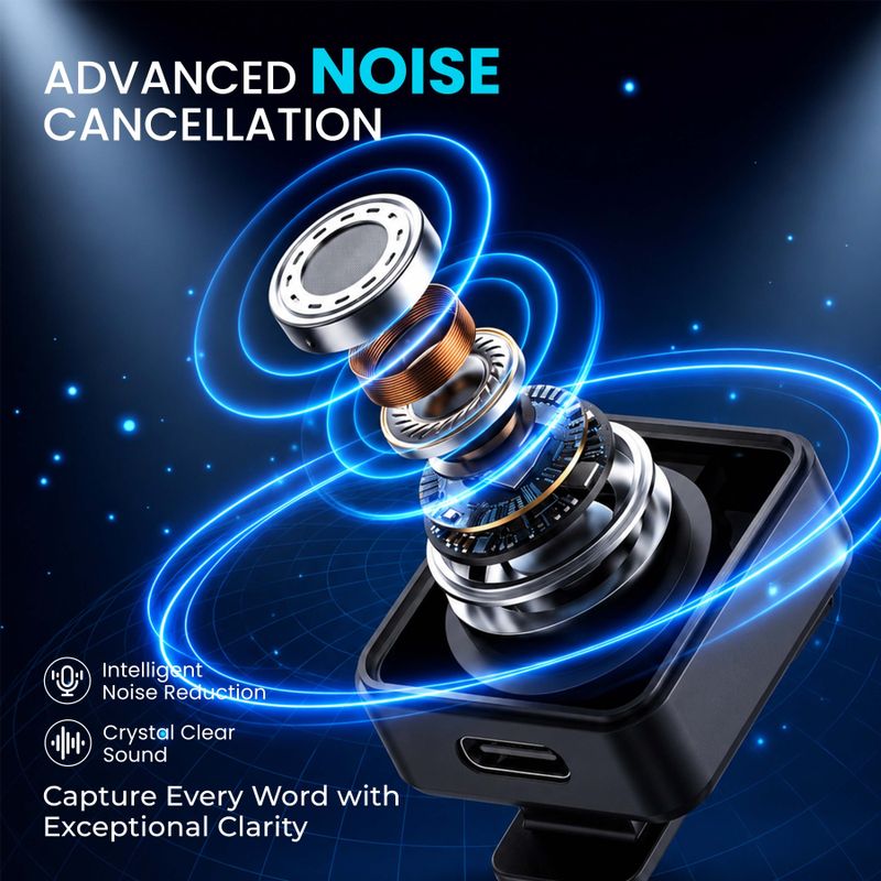 MAK Dual Wireless Microphone with AI ANC - Image 4