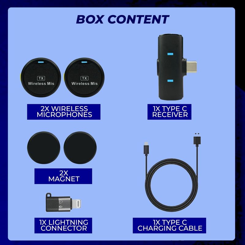 WRADER Round Collar Mic for Vlogs - Image 5