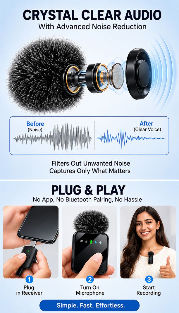 Fireshell Wireless Mic for YouTube Vlogging - Image 5