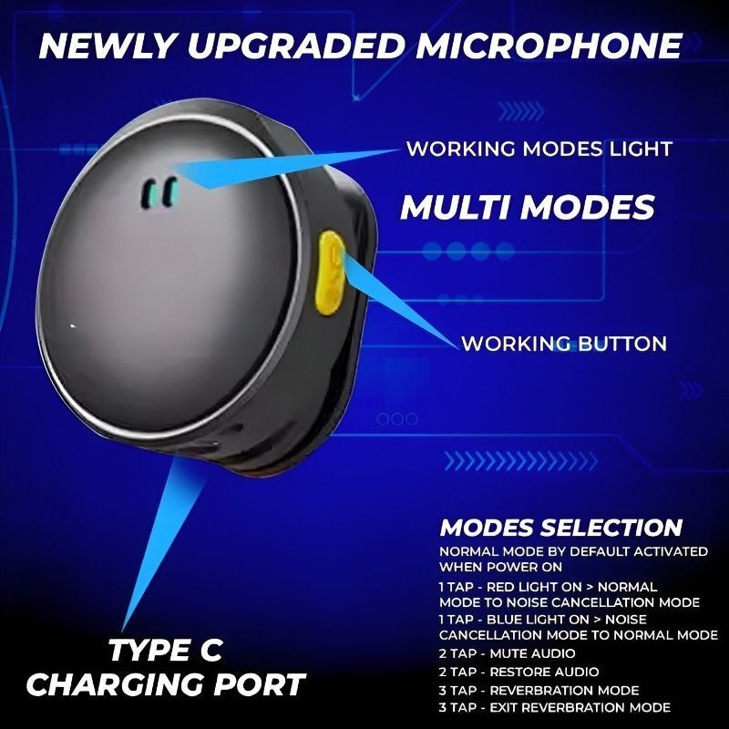 BASS BLING Wireless Dual Mic with Noise Cancellation - Image 4