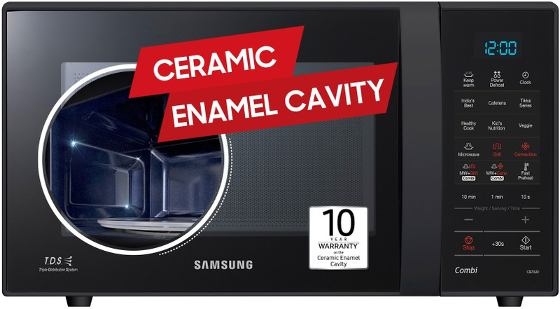 price history - Samsung 21 L Pre heat, Eco Mode, Power Defrost, Auto Cook, Wire R...more