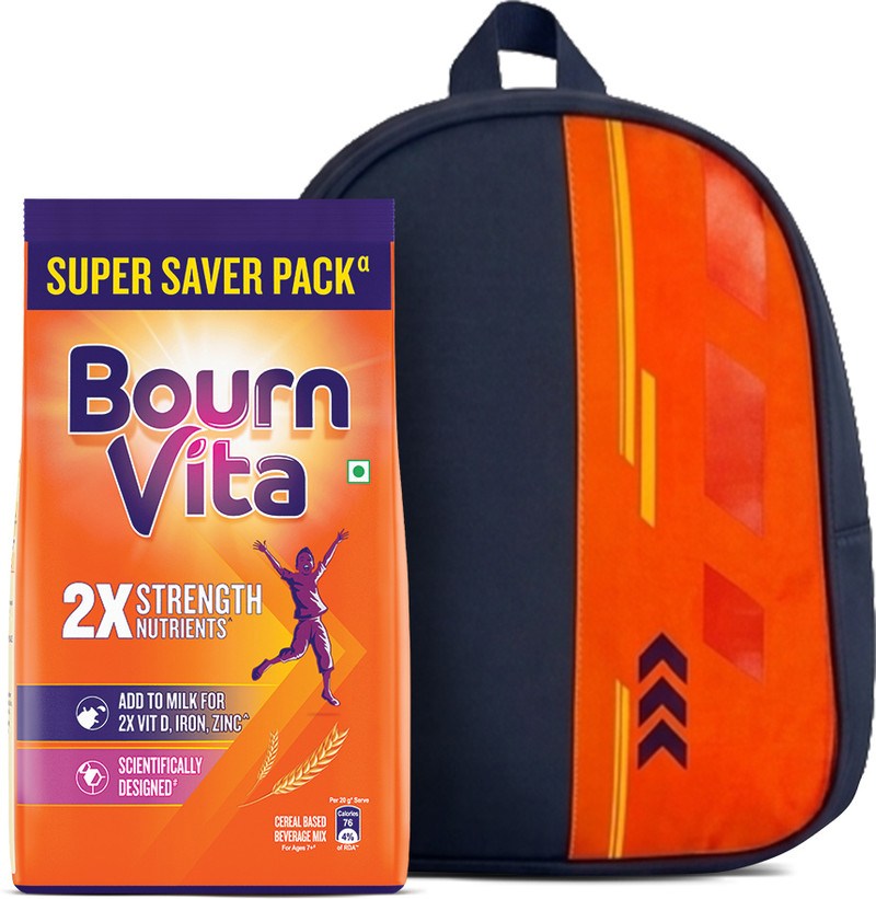 Bournvita Chocolate Nutrition Drink Pouch with School Bag 1 kg